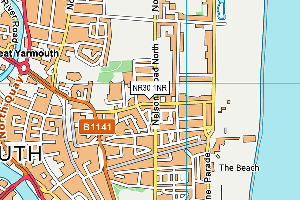 NR30 1NR map - OS VectorMap District (Ordnance Survey)