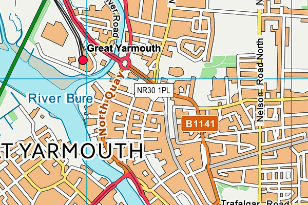 NR30 1PL map - OS VectorMap District (Ordnance Survey)