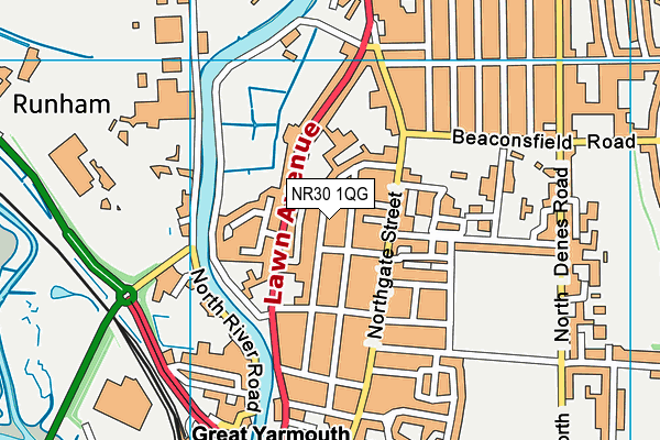 NR30 1QG map - OS VectorMap District (Ordnance Survey)