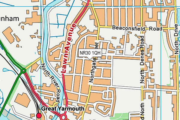 NR30 1QH map - OS VectorMap District (Ordnance Survey)