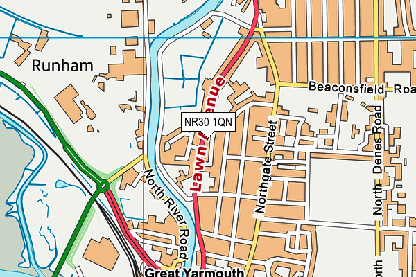 NR30 1QN map - OS VectorMap District (Ordnance Survey)