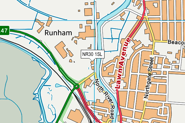 NR30 1SL map - OS VectorMap District (Ordnance Survey)