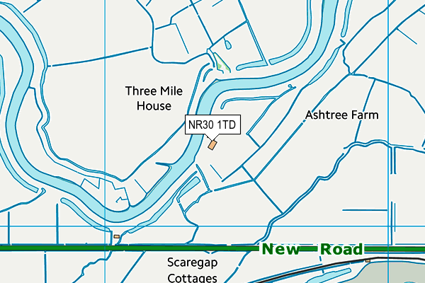 NR30 1TD map - OS VectorMap District (Ordnance Survey)