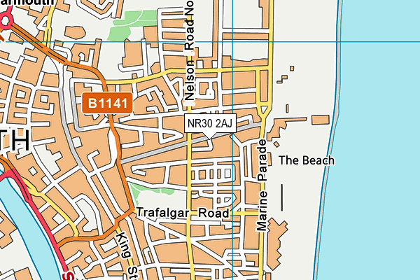 NR30 2AJ map - OS VectorMap District (Ordnance Survey)