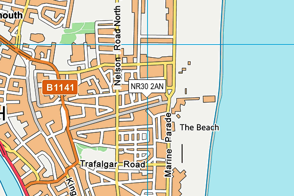 NR30 2AN map - OS VectorMap District (Ordnance Survey)
