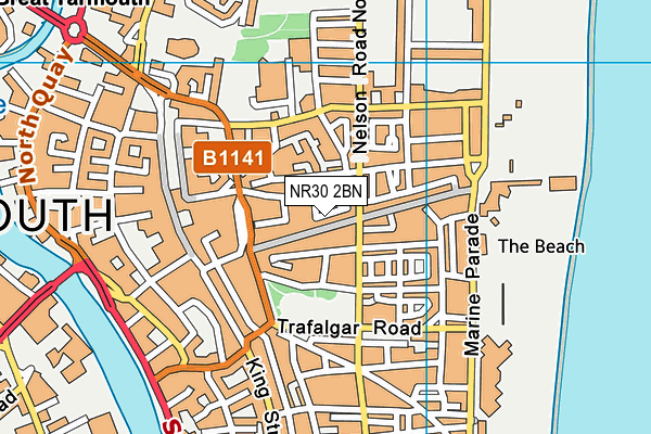 NR30 2BN map - OS VectorMap District (Ordnance Survey)