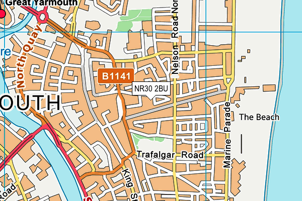 NR30 2BU map - OS VectorMap District (Ordnance Survey)