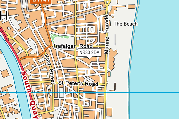 NR30 2DA map - OS VectorMap District (Ordnance Survey)