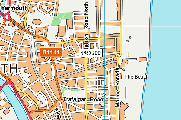 NR30 2DD map - OS VectorMap District (Ordnance Survey)
