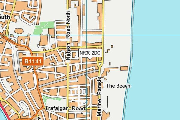 NR30 2DG map - OS VectorMap District (Ordnance Survey)