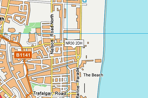 NR30 2DH map - OS VectorMap District (Ordnance Survey)