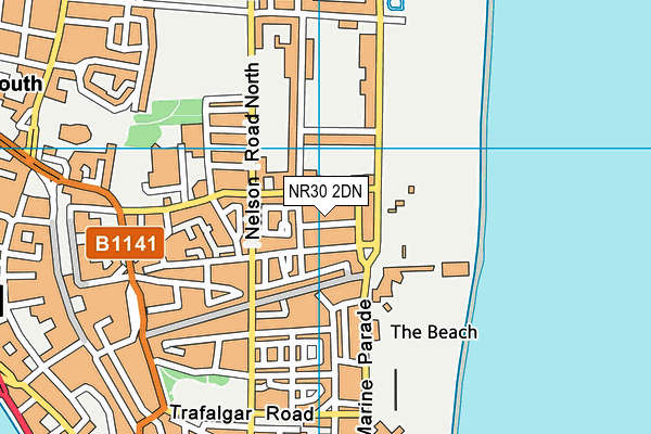 NR30 2DN map - OS VectorMap District (Ordnance Survey)