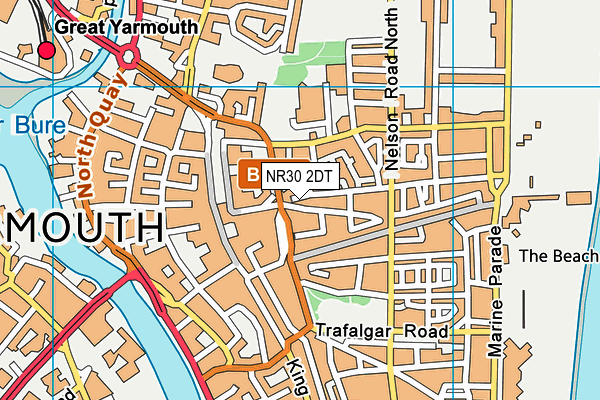 NR30 2DT map - OS VectorMap District (Ordnance Survey)