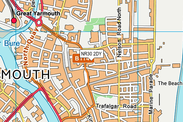 NR30 2DY map - OS VectorMap District (Ordnance Survey)