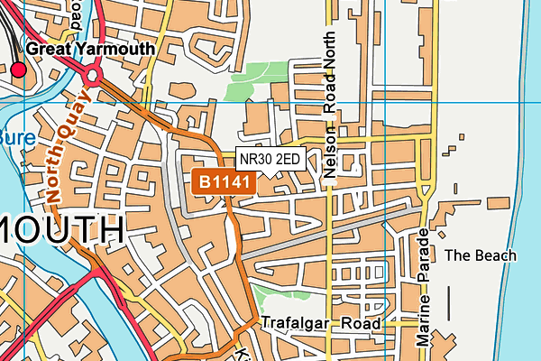 NR30 2ED map - OS VectorMap District (Ordnance Survey)