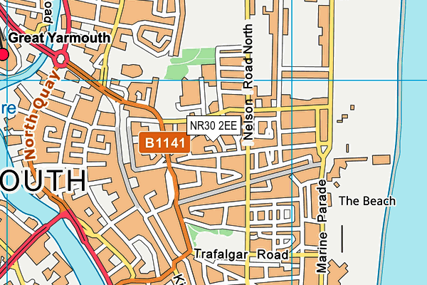 NR30 2EE map - OS VectorMap District (Ordnance Survey)