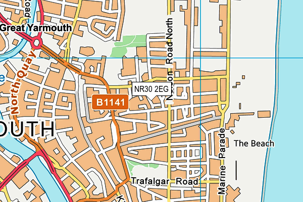 NR30 2EG map - OS VectorMap District (Ordnance Survey)