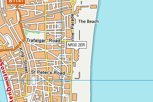 Marina Centre map (NR30 2ER) - OS VectorMap District (Ordnance Survey)
