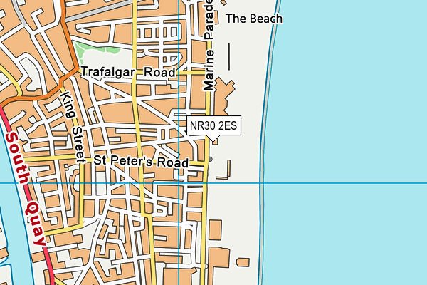 NR30 2ES map - OS VectorMap District (Ordnance Survey)