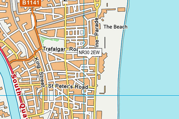 NR30 2EW map - OS VectorMap District (Ordnance Survey)