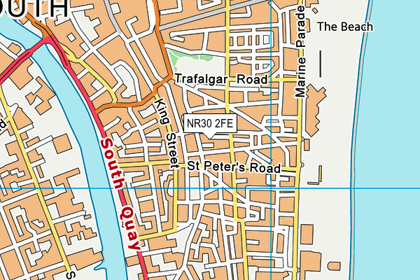 NR30 2FE map - OS VectorMap District (Ordnance Survey)
