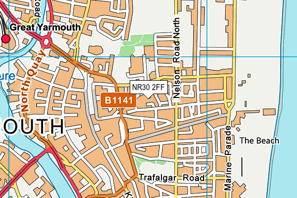 NR30 2FF map - OS VectorMap District (Ordnance Survey)
