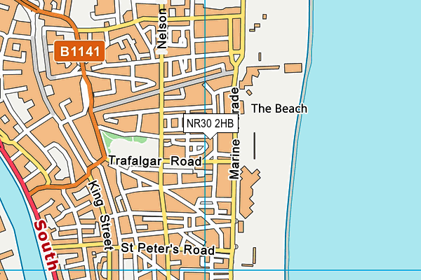 NR30 2HB map - OS VectorMap District (Ordnance Survey)
