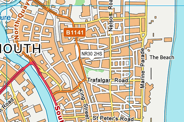 NR30 2HS map - OS VectorMap District (Ordnance Survey)