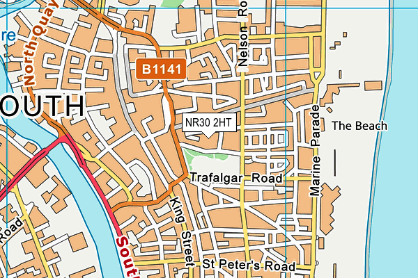 NR30 2HT map - OS VectorMap District (Ordnance Survey)