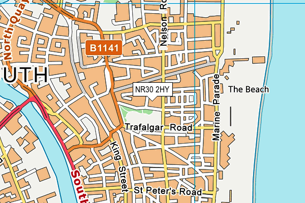 NR30 2HY map - OS VectorMap District (Ordnance Survey)