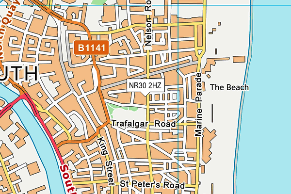 NR30 2HZ map - OS VectorMap District (Ordnance Survey)