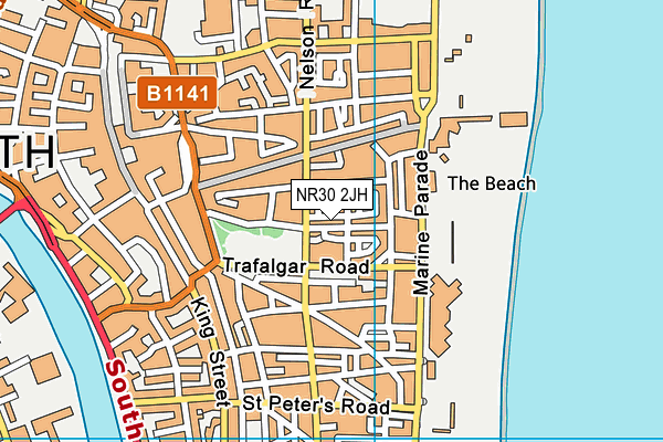NR30 2JH map - OS VectorMap District (Ordnance Survey)