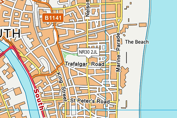 NR30 2JL map - OS VectorMap District (Ordnance Survey)