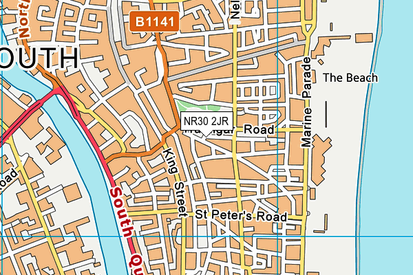 NR30 2JR map - OS VectorMap District (Ordnance Survey)