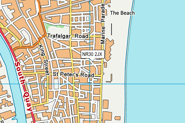 NR30 2JX map - OS VectorMap District (Ordnance Survey)