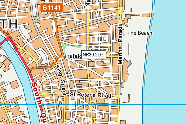 NR30 2LG map - OS VectorMap District (Ordnance Survey)