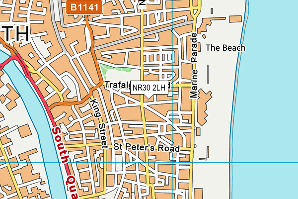 NR30 2LH map - OS VectorMap District (Ordnance Survey)