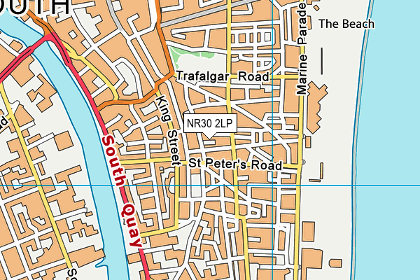 NR30 2LP map - OS VectorMap District (Ordnance Survey)