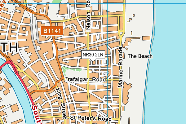NR30 2LR map - OS VectorMap District (Ordnance Survey)