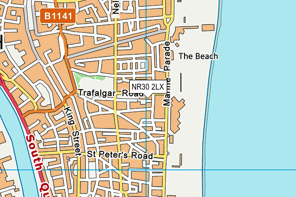NR30 2LX map - OS VectorMap District (Ordnance Survey)