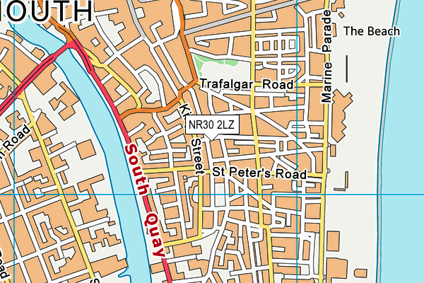 York Road Drill Hall (Closed) map (NR30 2LZ) - OS VectorMap District (Ordnance Survey)