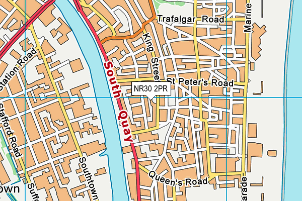 NR30 2PR map - OS VectorMap District (Ordnance Survey)