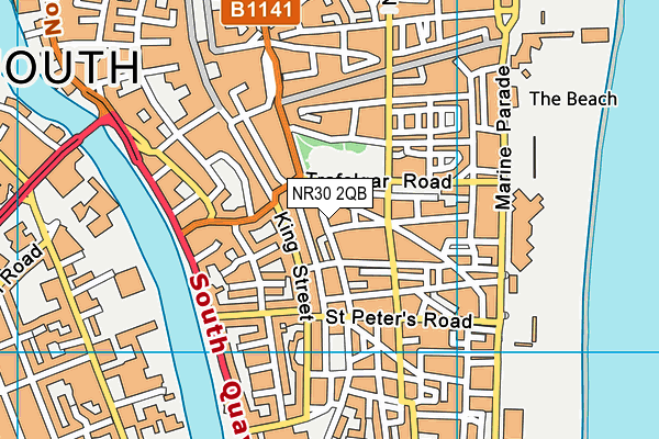 NR30 2QB map - OS VectorMap District (Ordnance Survey)
