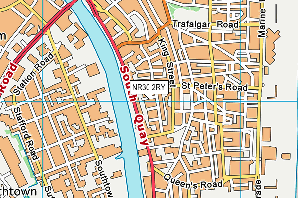 NR30 2RY map - OS VectorMap District (Ordnance Survey)