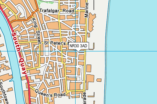 NR30 3AD map - OS VectorMap District (Ordnance Survey)