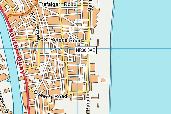 NR30 3AE map - OS VectorMap District (Ordnance Survey)