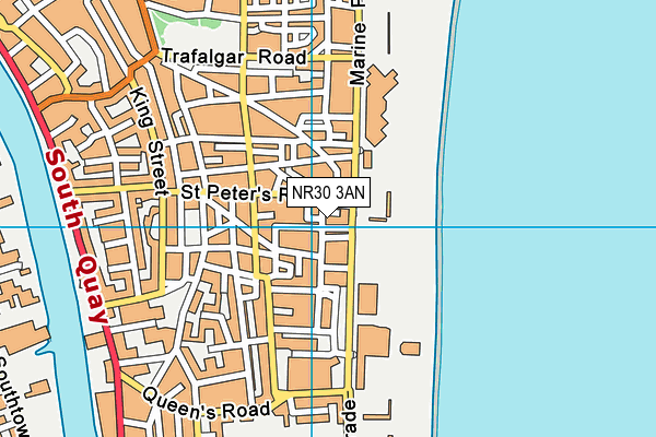 NR30 3AN map - OS VectorMap District (Ordnance Survey)