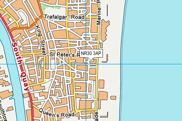 NR30 3AP map - OS VectorMap District (Ordnance Survey)