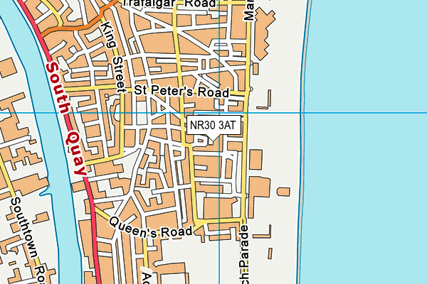 NR30 3AT map - OS VectorMap District (Ordnance Survey)