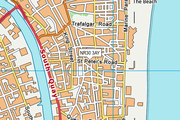 NR30 3AY map - OS VectorMap District (Ordnance Survey)
